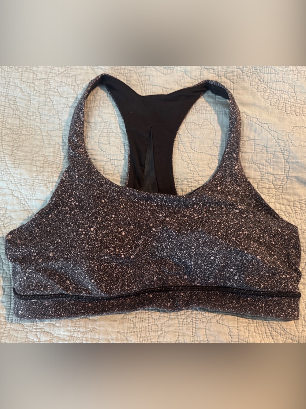Lululemon athletica Women's Sparkle Black Racerback Sports Bra